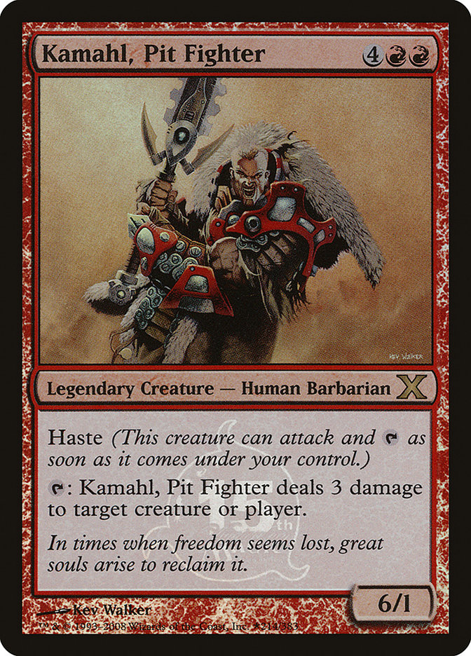 Kamahl, Pit Fighter front