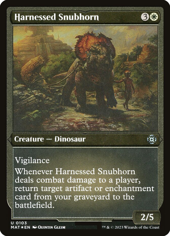 Harnessed Snubhorn front