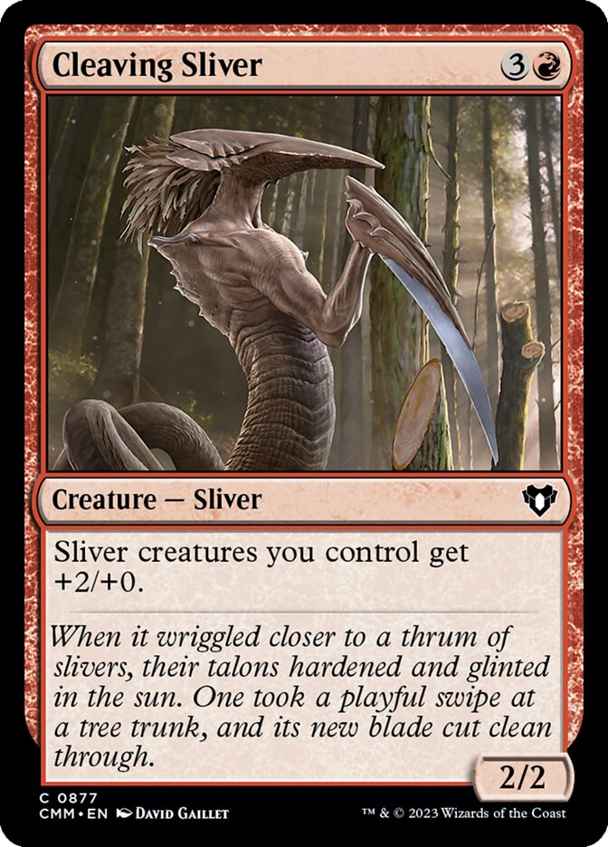 Cleaving Sliver front
