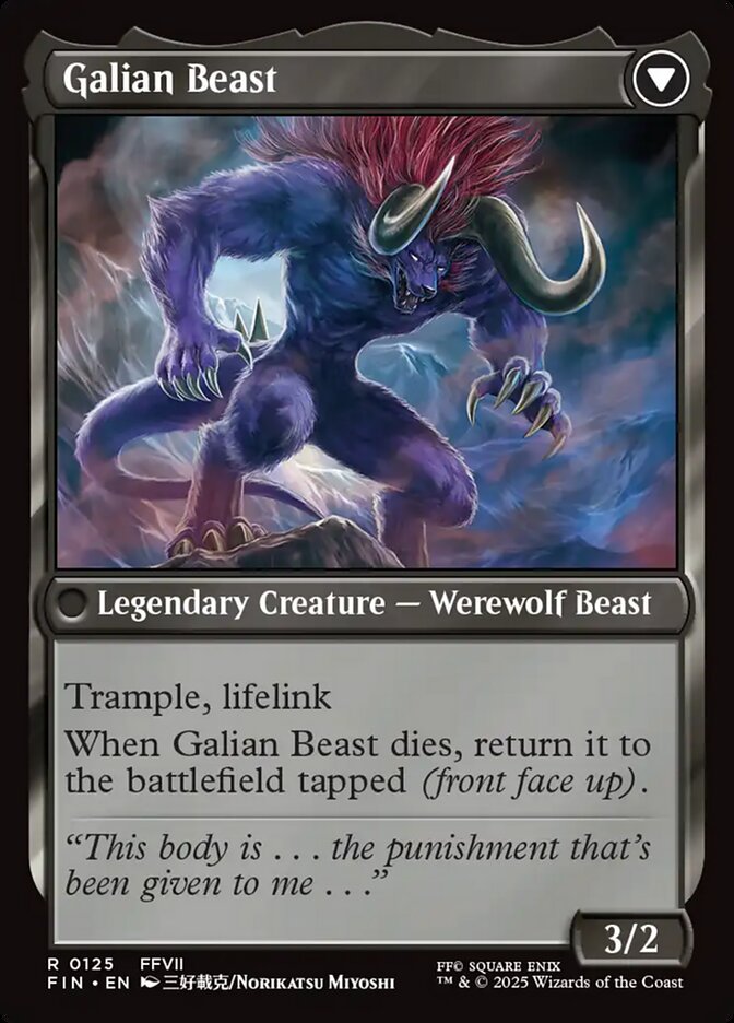 Vincent Valentine // Galian Beast back