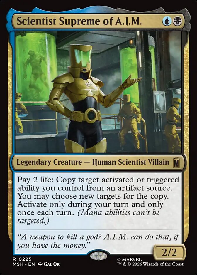 Scientist Supreme of A.I.M. front