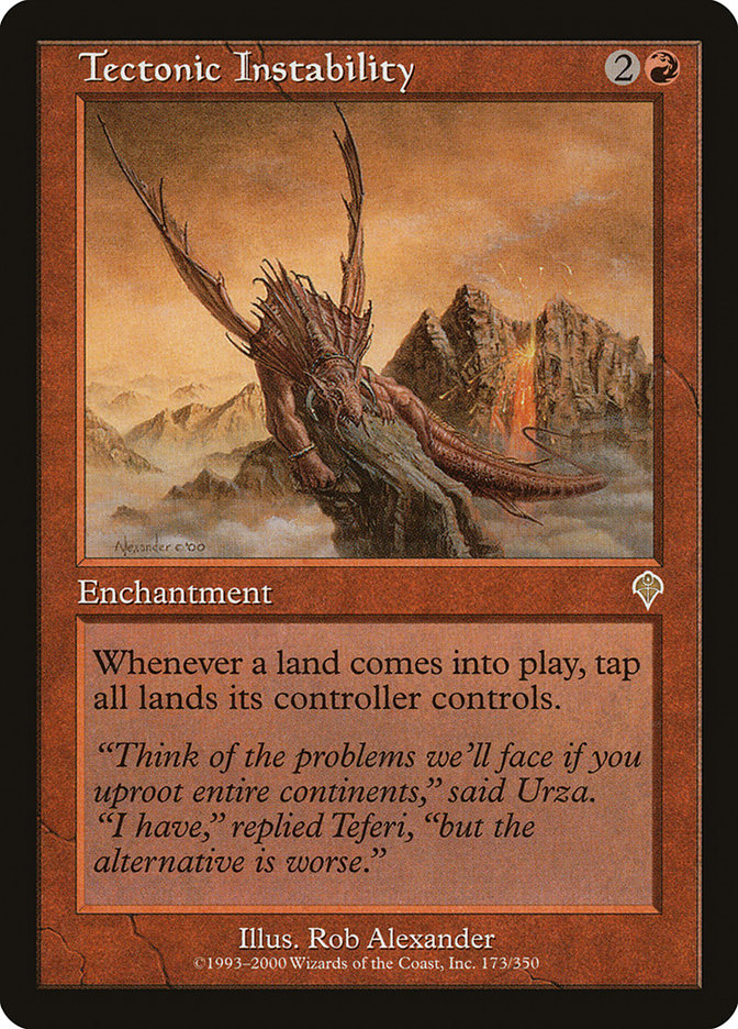 Tectonic Instability front