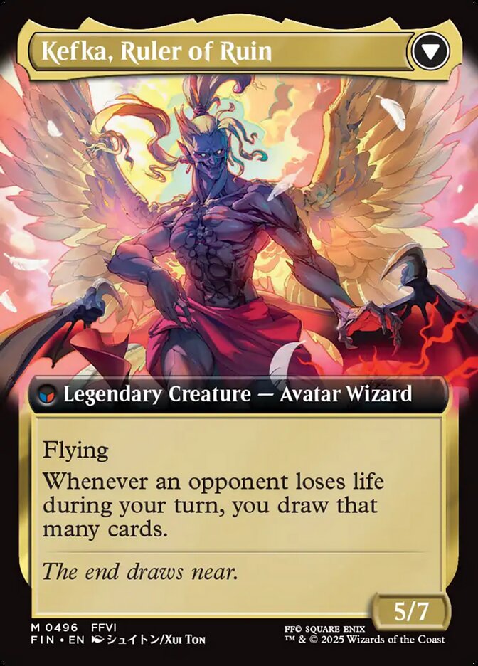 Kefka, Court Mage // Kefka, Ruler of Ruin back