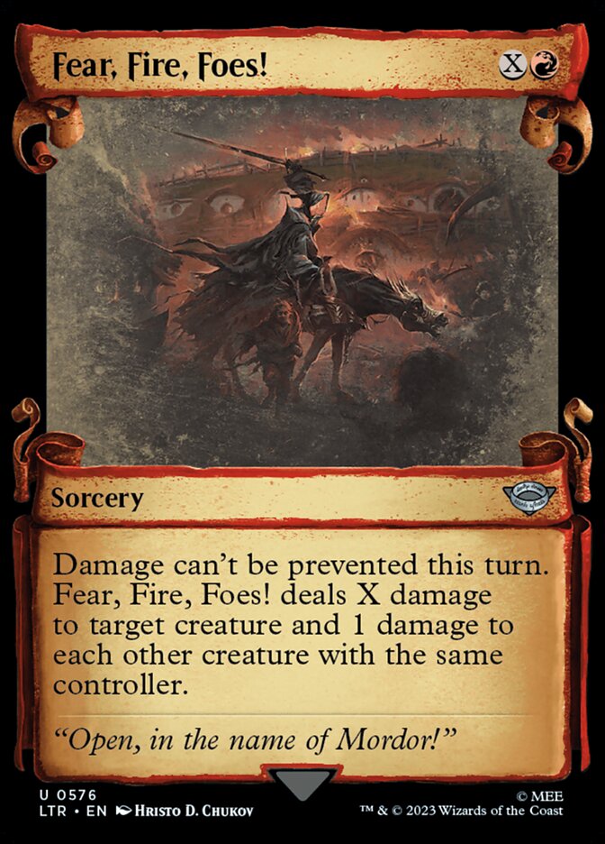 Fear, Fire, Foes! front