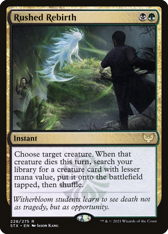 Rushed Rebirth front