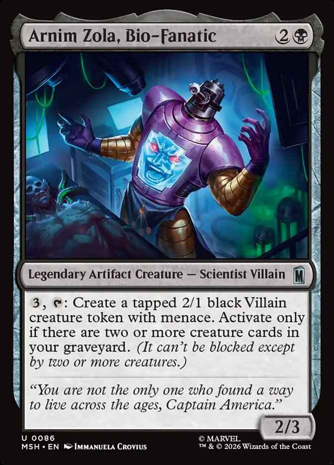 Arnim Zola, Bio-Fanatic