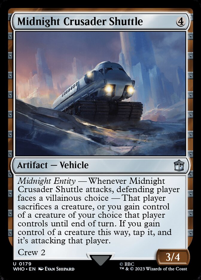 Midnight Crusader Shuttle front