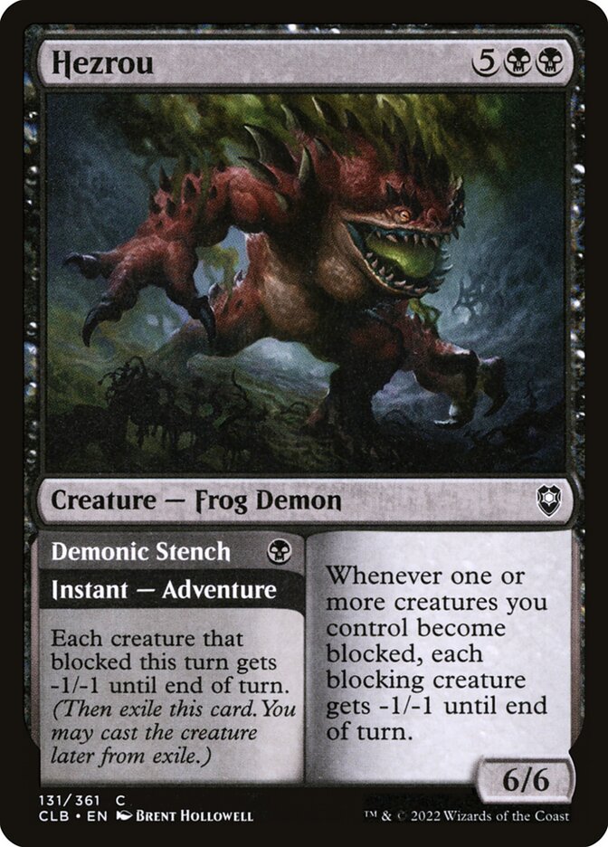 Hezrou // Demonic Stench back