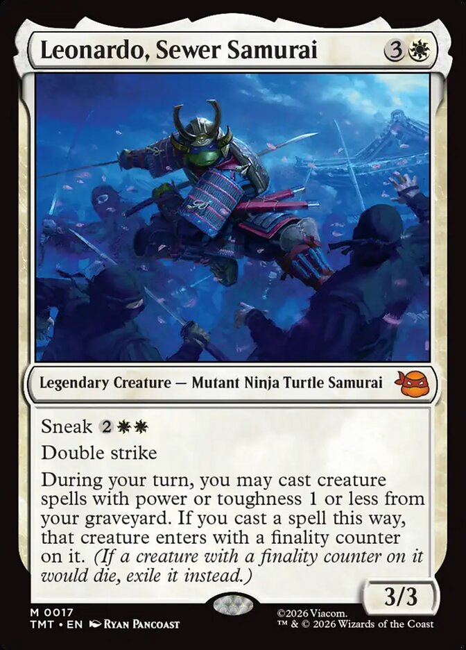 Leonardo, Sewer Samurai front