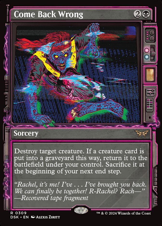 Come Back Wrong front