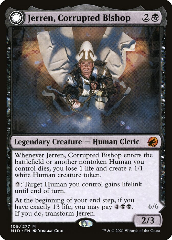Jerren, Corrupted Bishop // Ormendahl, the Corrupter front