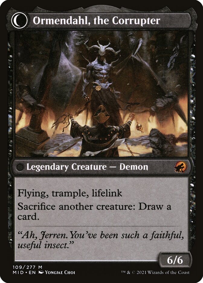 Jerren, Corrupted Bishop // Ormendahl, the Corrupter back