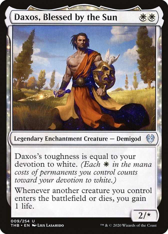 Daxos, Blessed by the Sun front
