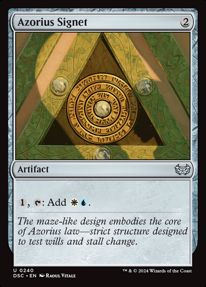 Azorius Signet front