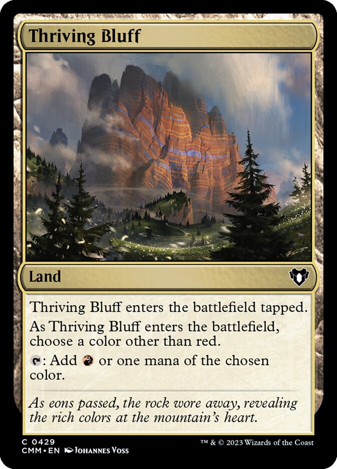 Thriving Bluff front
