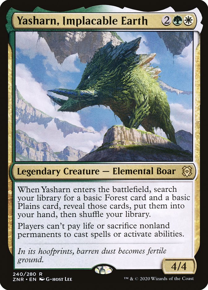 Yasharn, Implacable Earth front