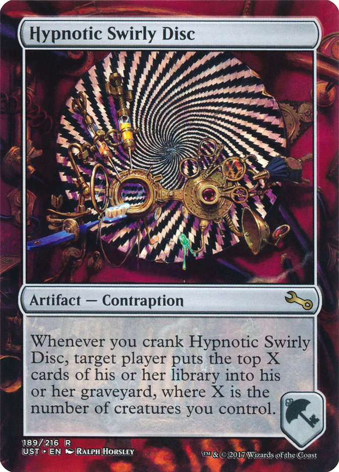 Hypnotic Swirly Disc front