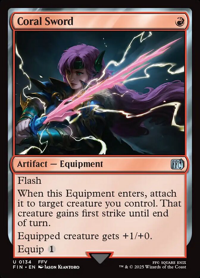 Coral Sword front