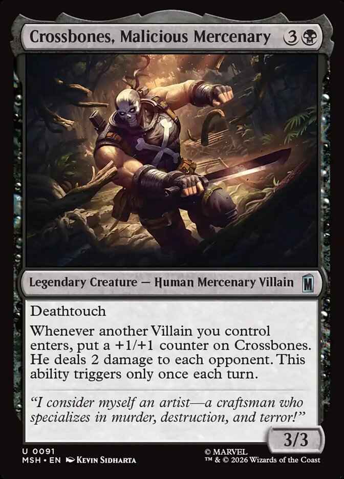 Crossbones, Malicious Mercenary