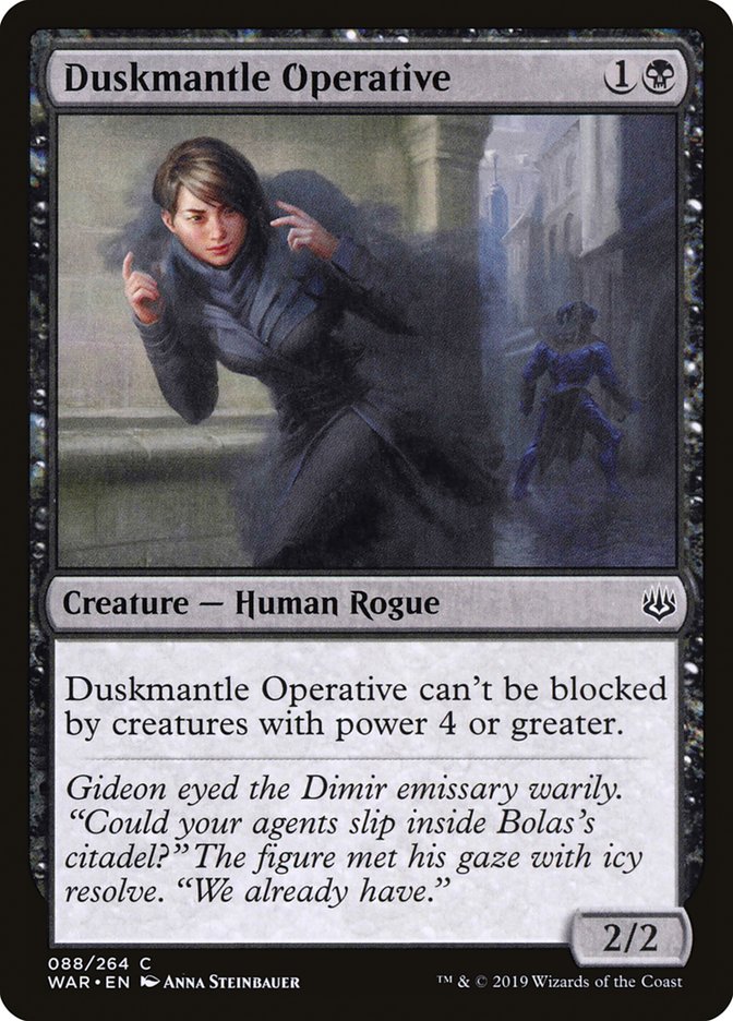 Duskmantle Operative front