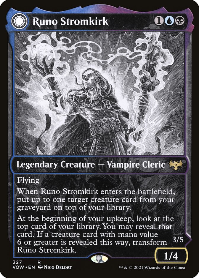 Runo Stromkirk // Krothuss, Lord of the Deep front