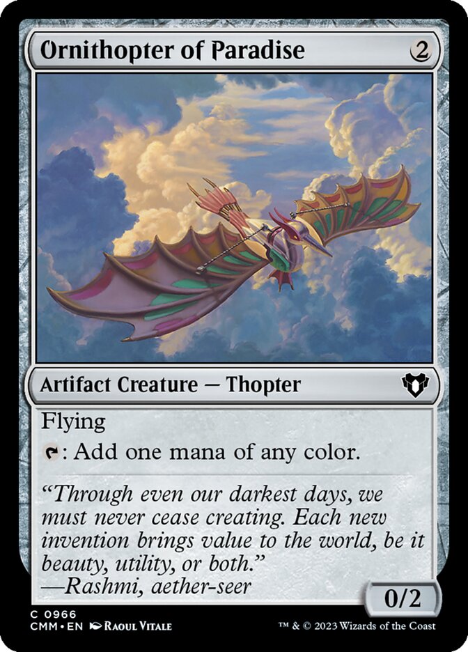 Ornithopter of Paradise front