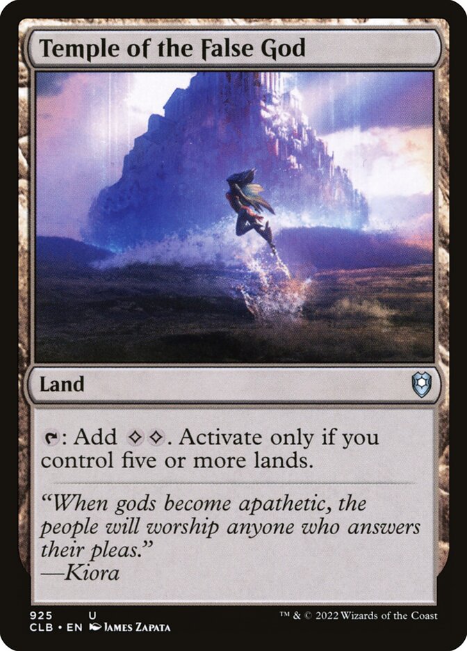 Temple of the False God front