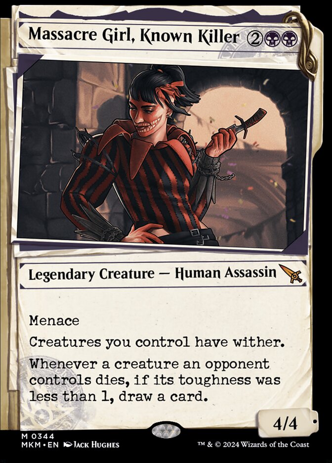 Massacre Girl, Known Killer front