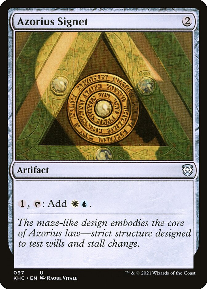 Azorius Signet front