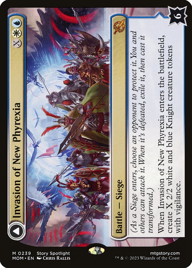 Invasion of New Phyrexia // Teferi Akosa of Zhalfir front
