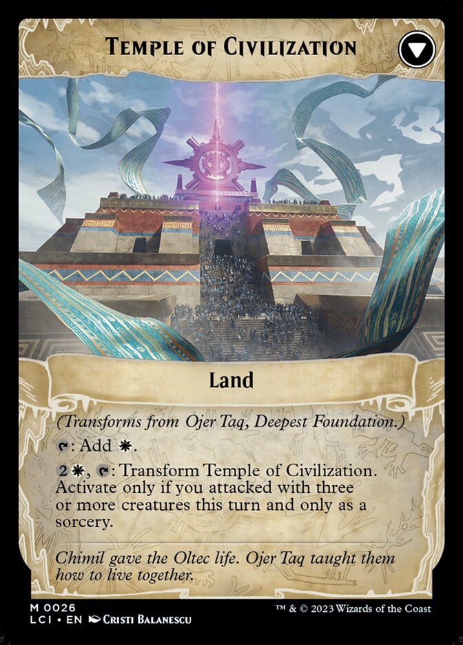 Ojer Taq, Deepest Foundation // Temple of Civilization back