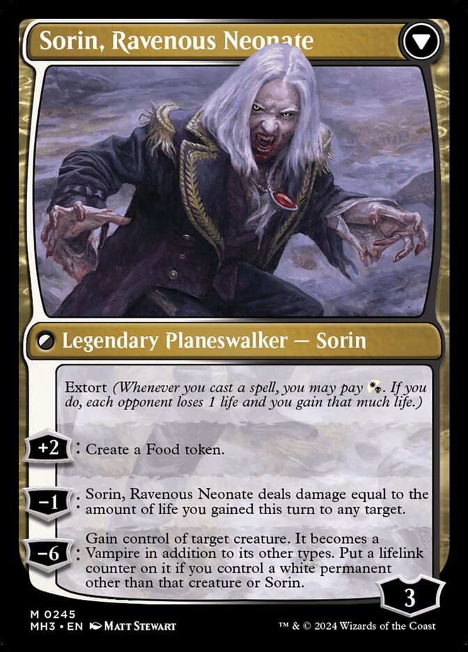 Sorin of House Markov // Sorin, Ravenous Neonate back