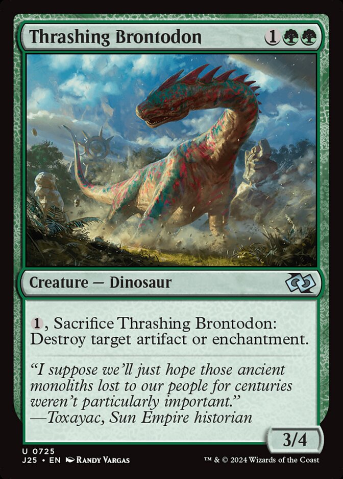 Thrashing Brontodon front