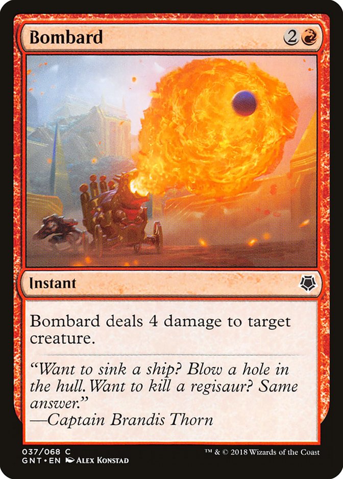 Bombard front