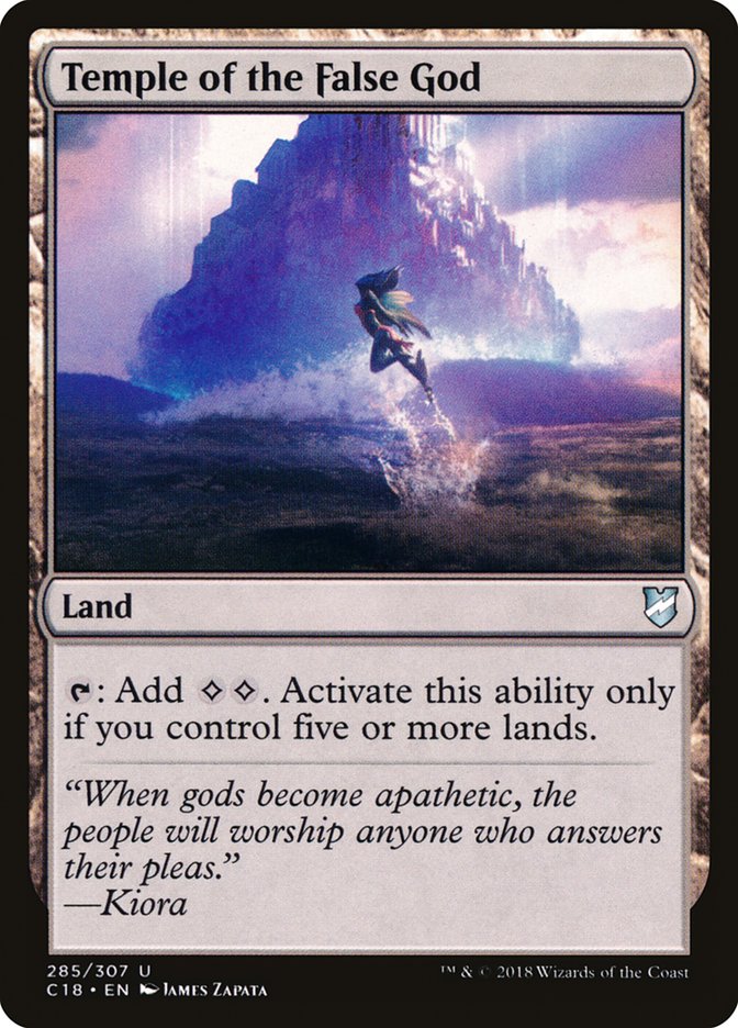 Temple of the False God front