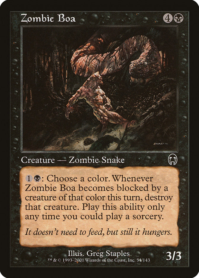 Zombie Boa front