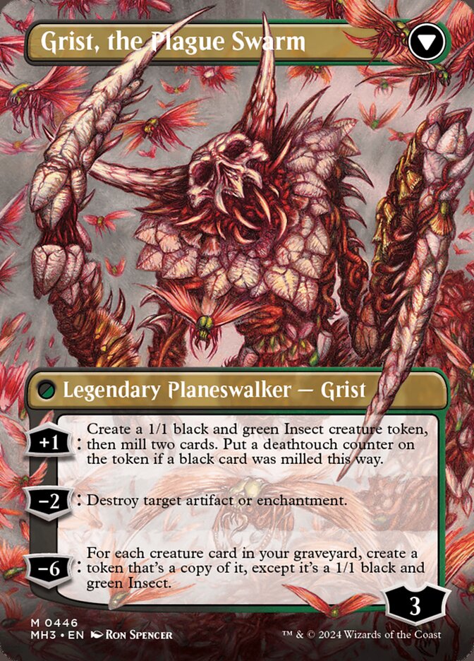 Grist, Voracious Larva // Grist, the Plague Swarm back