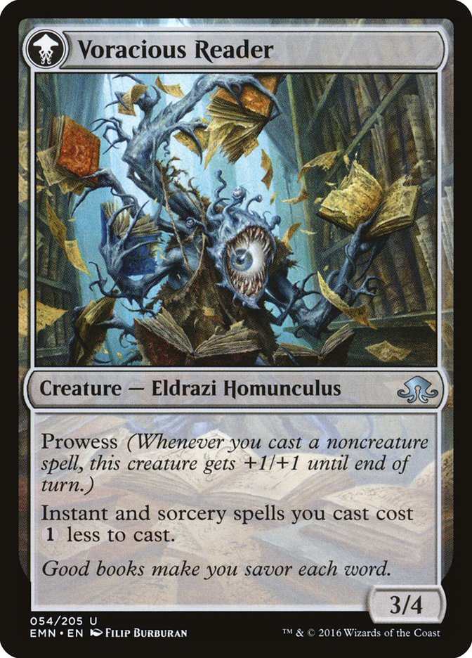 Curious Homunculus // Voracious Reader back