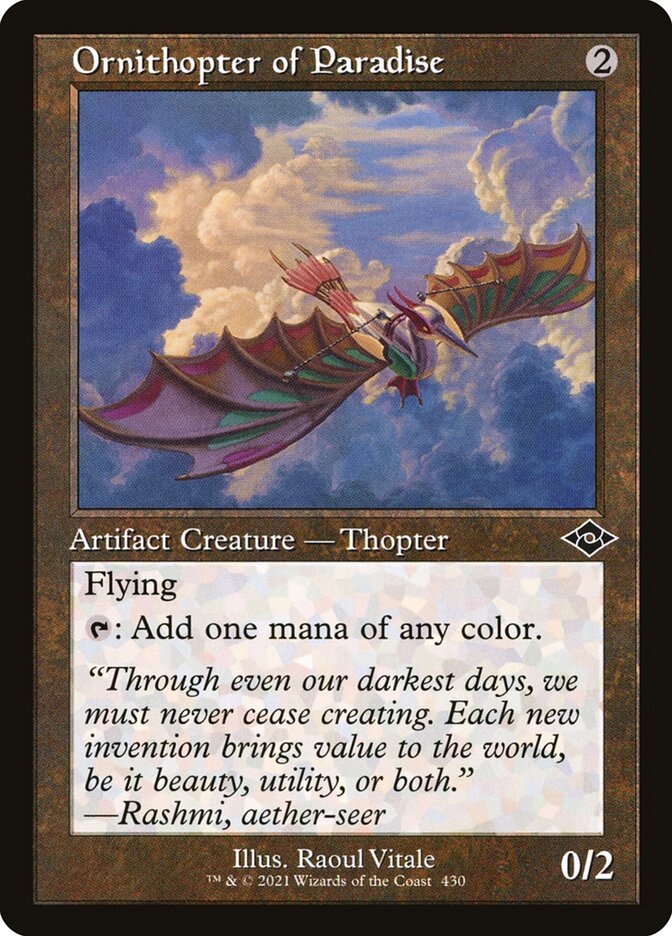 Ornithopter of Paradise front