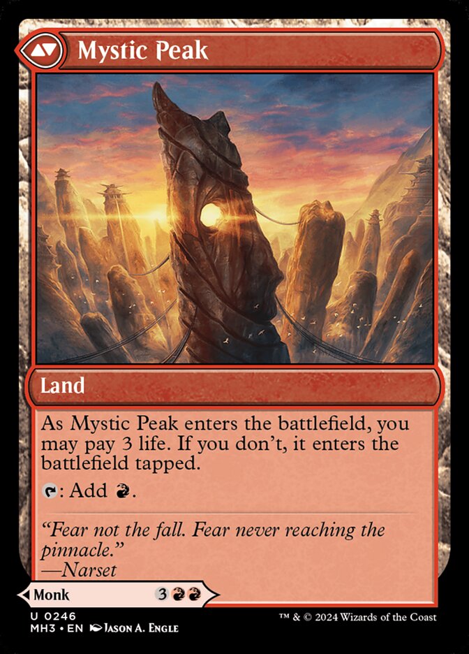 Pinnacle Monk // Mystic Peak back