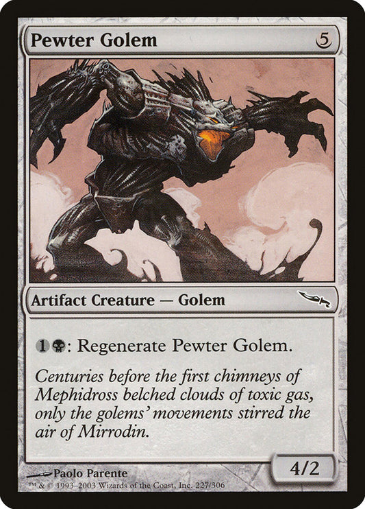 Pewter Golem front