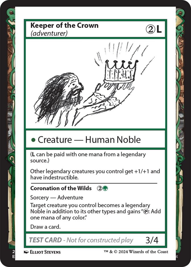 Keeper of the Crown // Coronation of the Wilds front