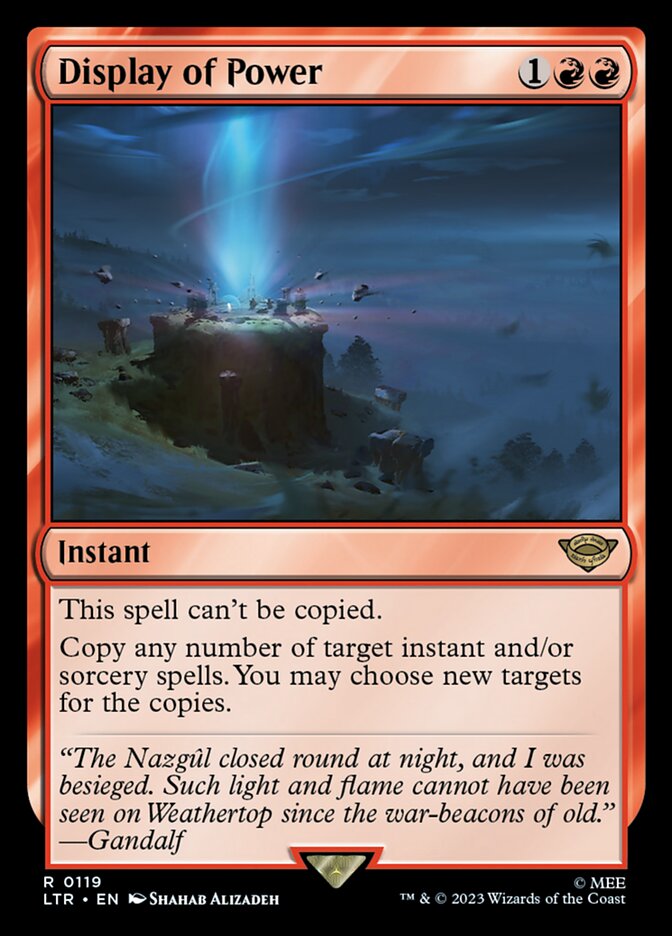 Display of Power front