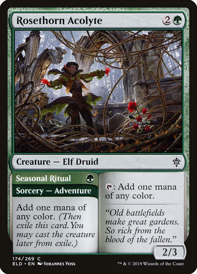 Rosethorn Acolyte // Seasonal Ritual back