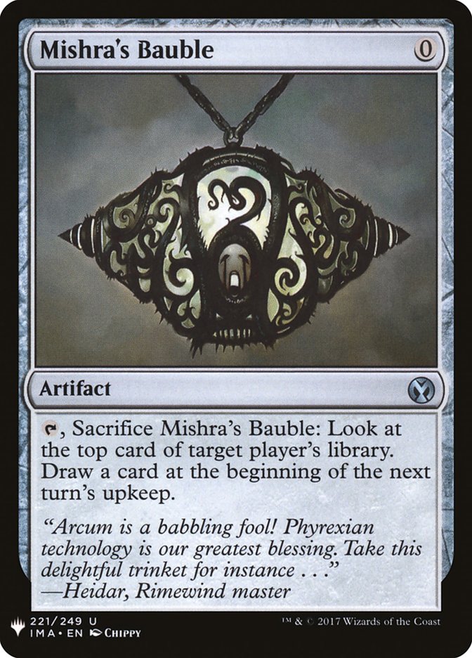 Mishra's Bauble front