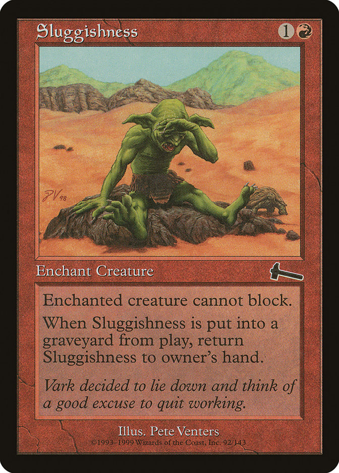 Sluggishness front