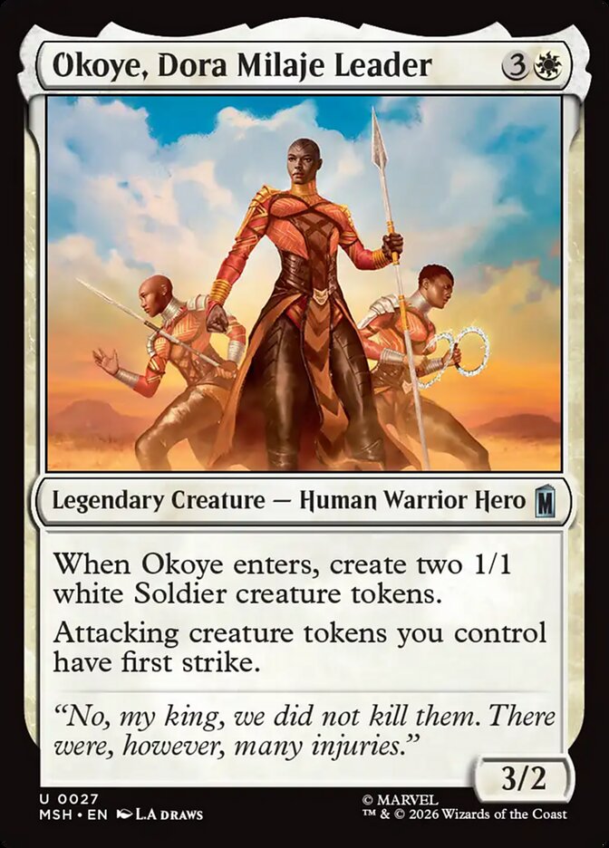 Okoye, Dora Milaje Leader front