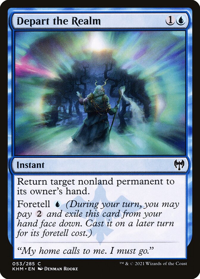Depart the Realm front