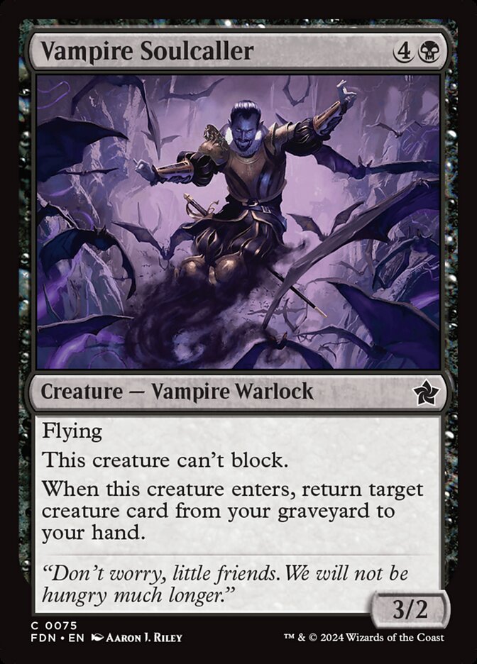 Vampire Soulcaller front