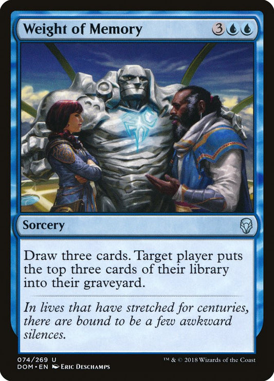 Weight of Memory front